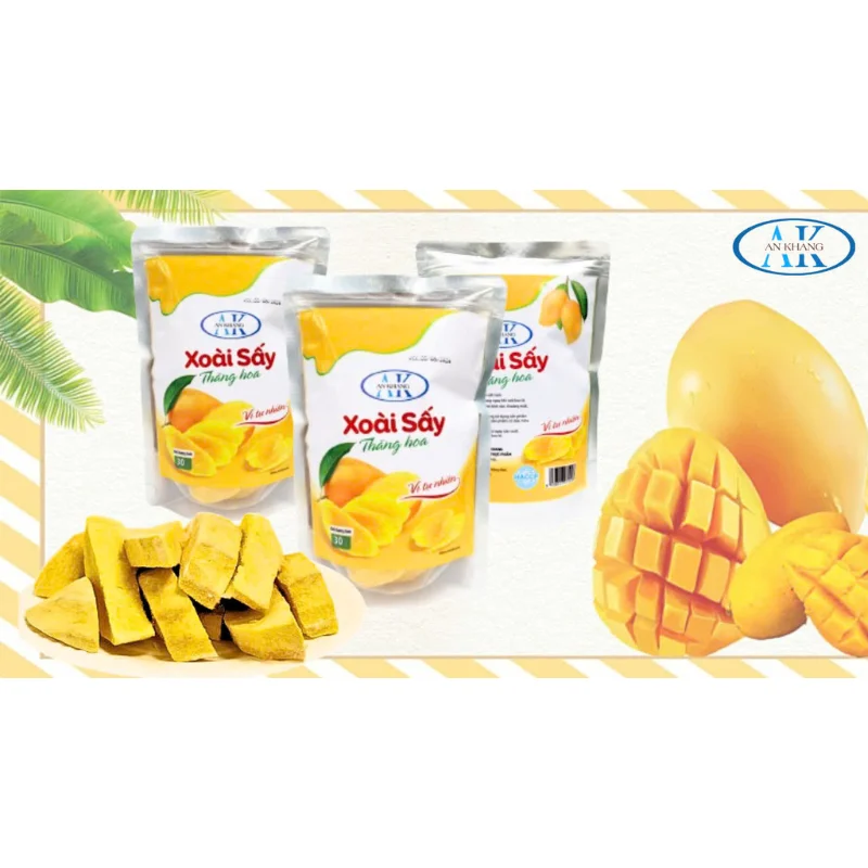 Good For Health 100% Dried Mango Dried Fruit Organic Low Fat HACCP Certificate Plastic Bag Packaging Vietnamese Supplier