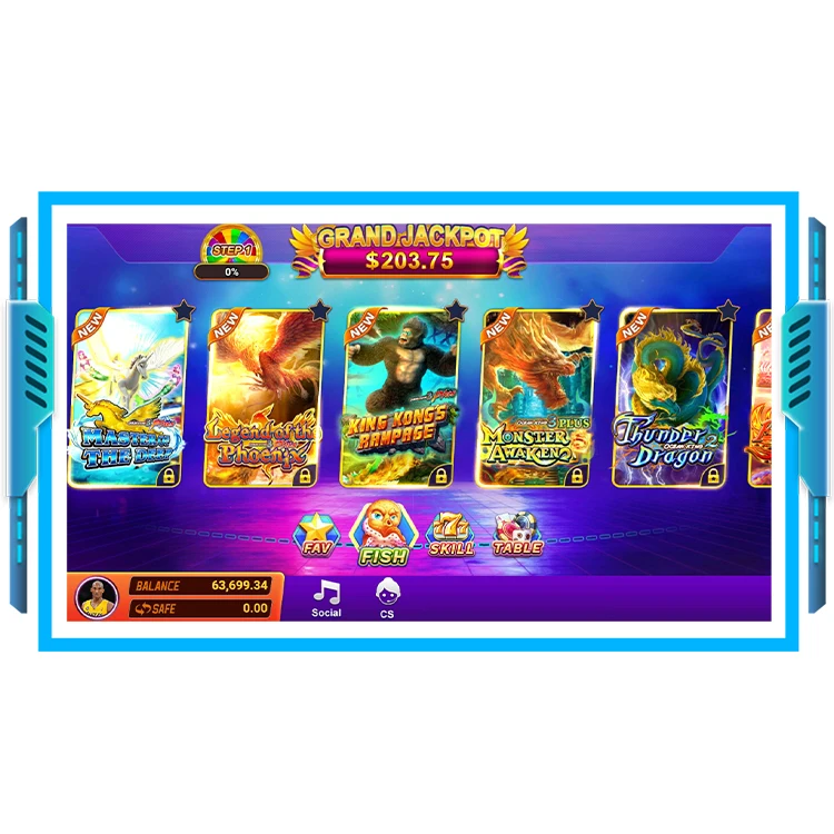 Intelligent Skill Game Online App Software X-game Coin Operated Game Online Arcade Fish Shooting App