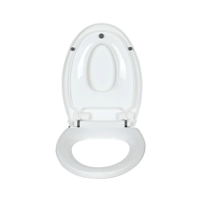 V shape slow down PP 2-in-1 family toilet seat cover KJ-1032 for children and adults toilet lid