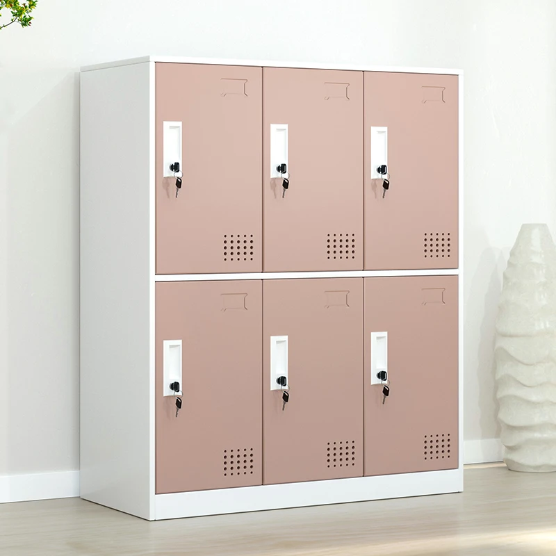 China Professional Custom OEM Gym Office 6-door Employee Clothing Shoe Cabinet Dressing Room Lockers