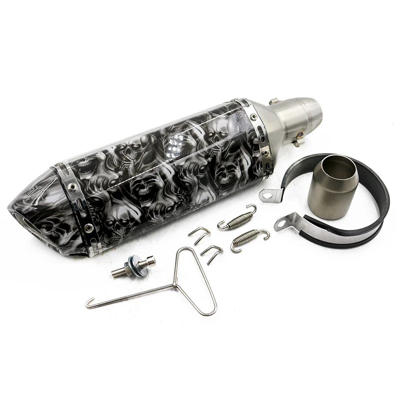 Customization Logo Accept Universal motorcycle exhaust pipe vance and hines exhaust 51mm Slip-on Muffler