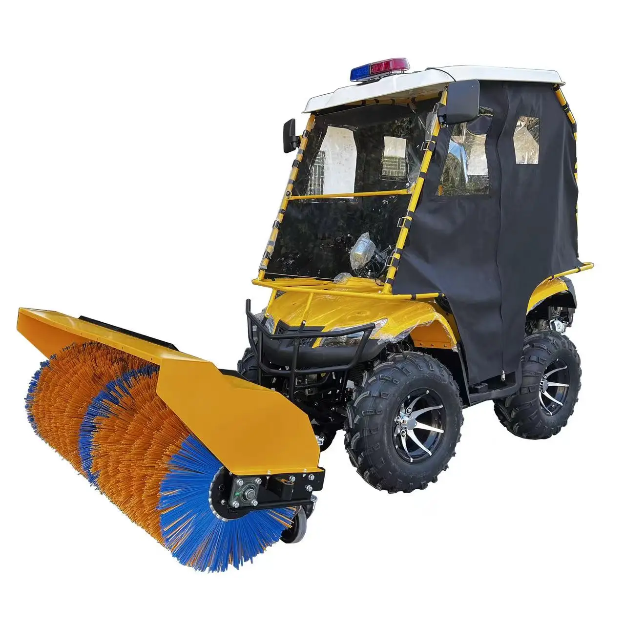 Snow Sweeper Car Rotary Broom Sweeper 25HP Gasoline  Snow Broom Sweeper
