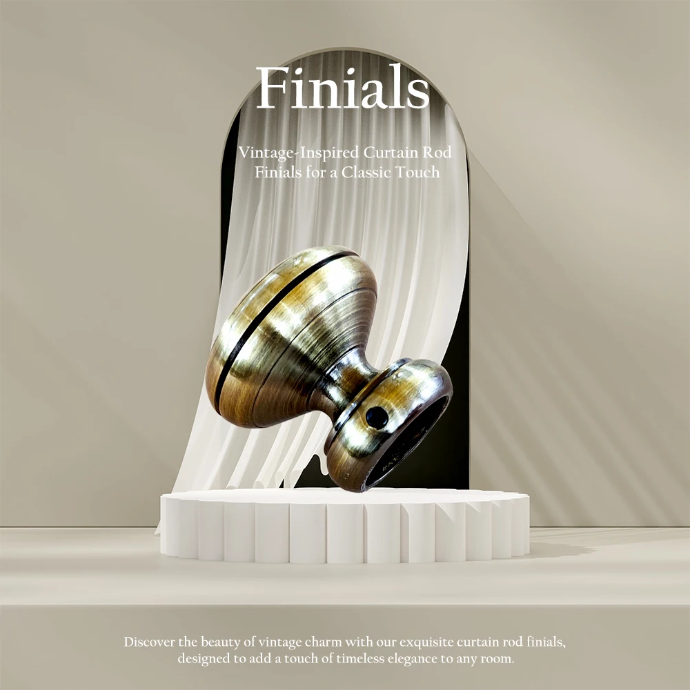 Manufacturing Price Drapery Curtain accessories and finials Curtain Rod Sets for Curtain Window