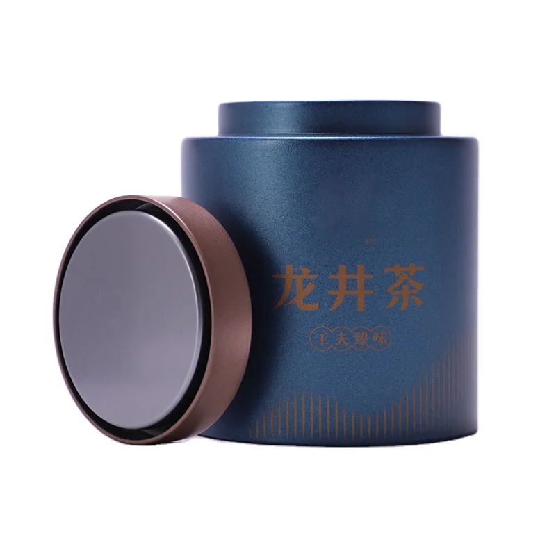 Factory direct sale high-grade metal tea tin cans custom design tea tin box packaging