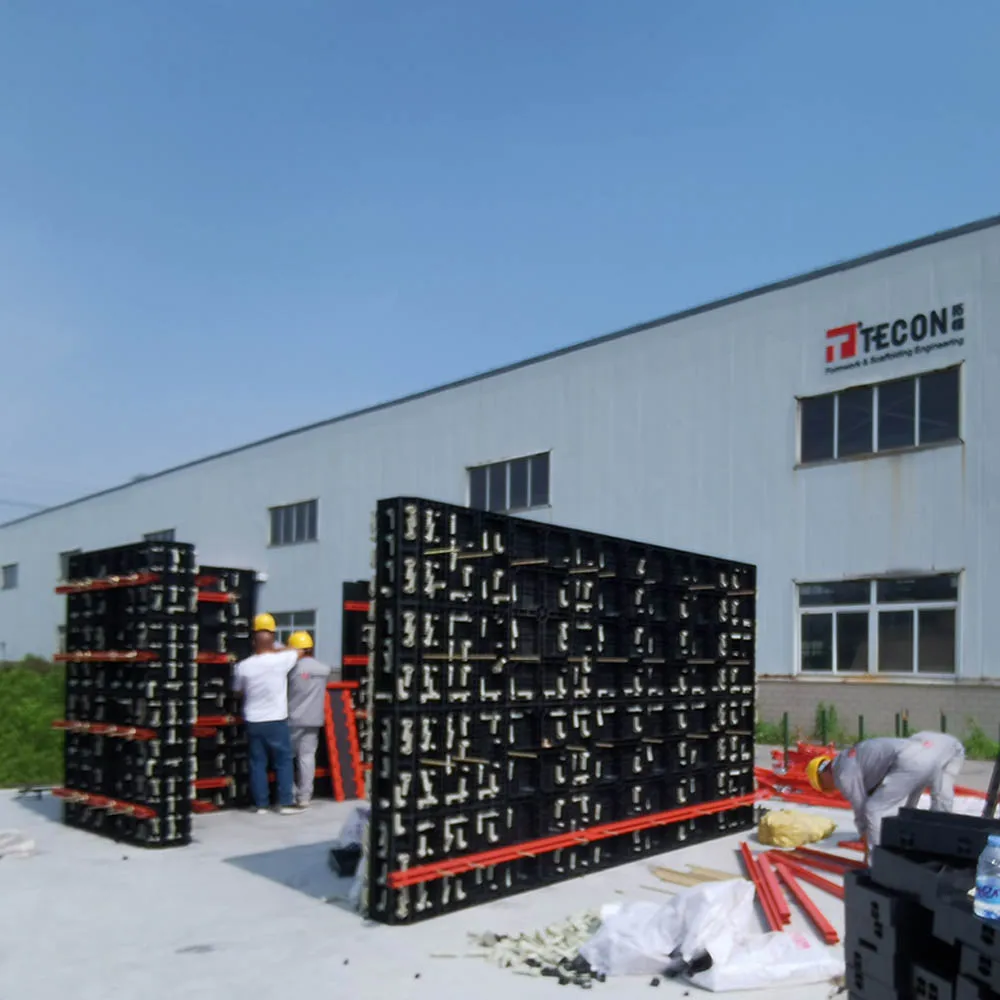 plastic formwork wall panel concrete plastic formwork system construction