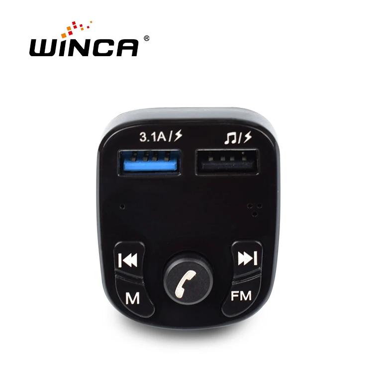  Комплект для автомобиля WINCA Tooth оригинальная Заводская конкурентоспособная цена универсальный 3 5 мм беспроводной громкой связи синий Автомобильный BT-приемник FM / MP3