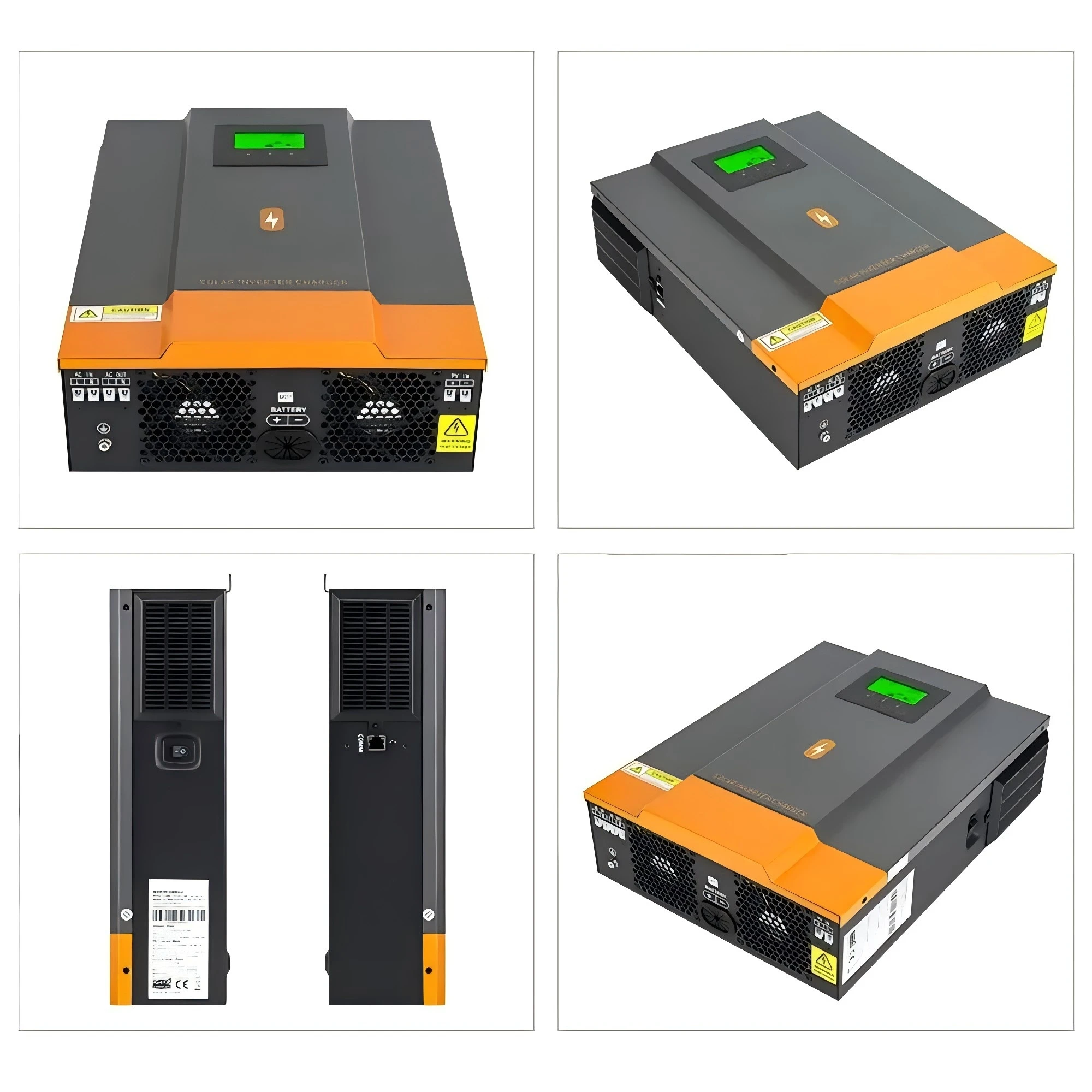 PowMr 1.6KW 12V Pure Sine Wave Solar Inverter 3KW 24V 230Vac All in One Solar Inverter for Off Grid Solar System