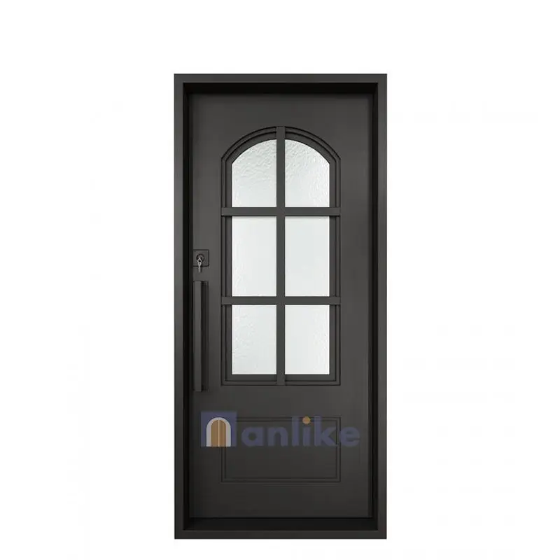 Anlike China Arches Double External Elegant Cast Beautiful Metal Wrought Old Front Iron Security Door for House