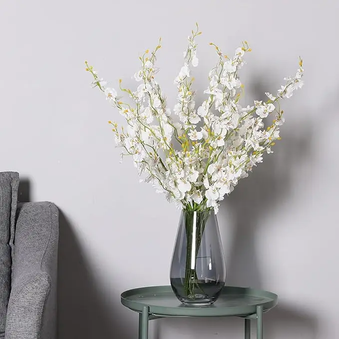 artificial Orchids Silk Flowers  Faux Flowers in Bulk Flowers Artificial orchids for Indoor Outdoor Wedding Home Office Decor