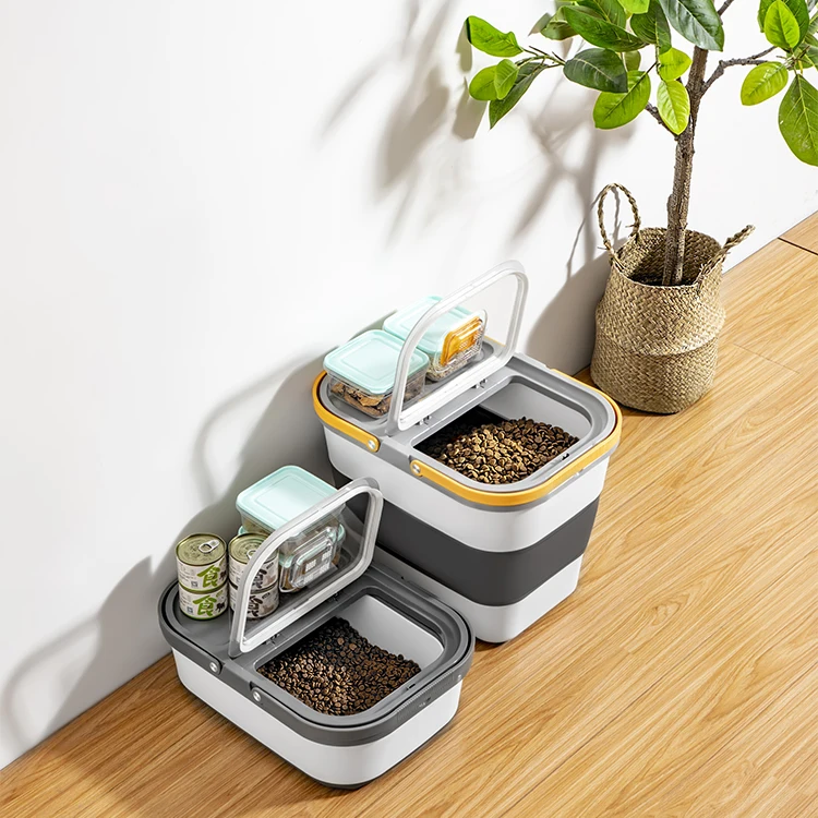 High quality Fold-able grain container box 50L food storage Bucket