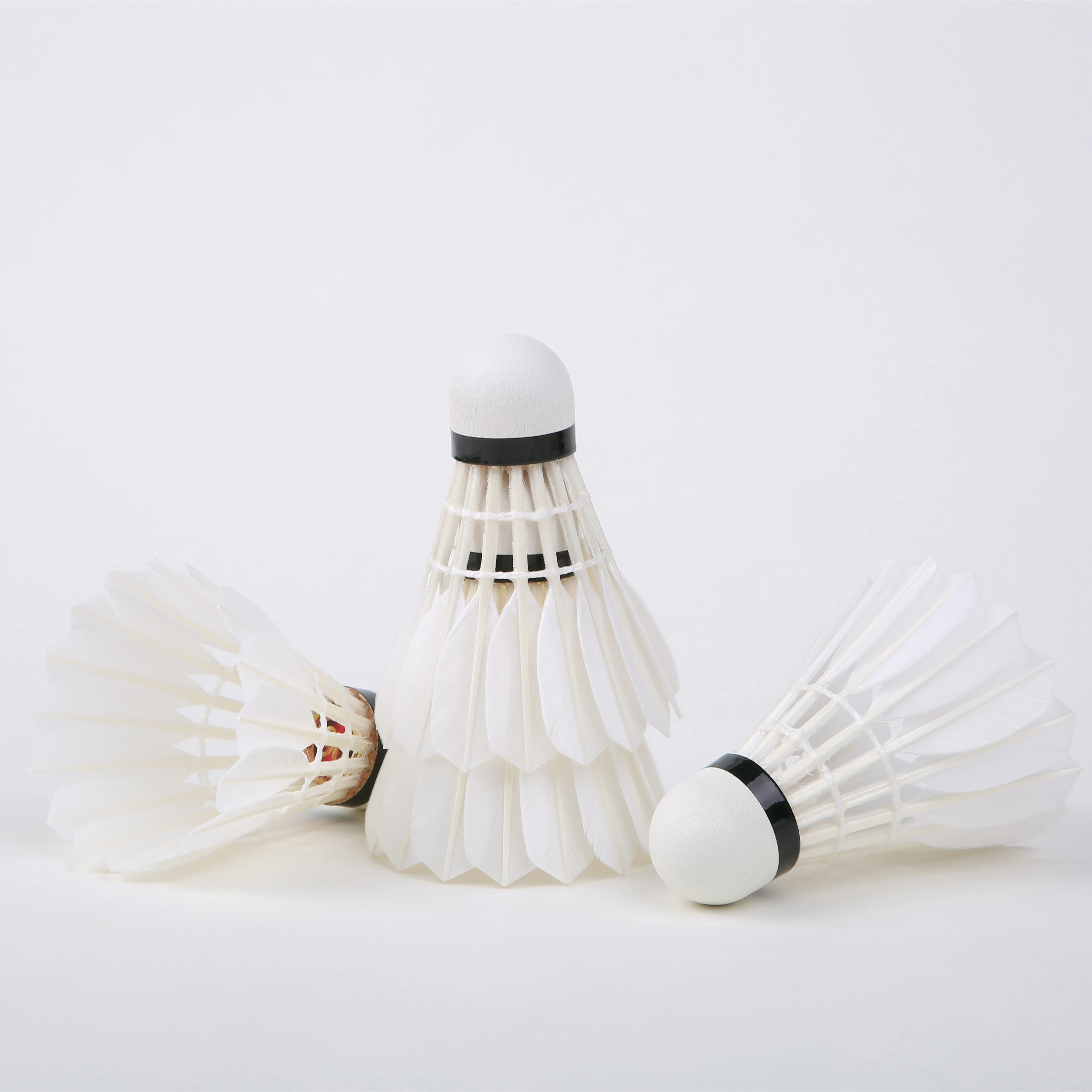 12 Pcs/Set Badminton Shuttlecocks Goose Feather Badminton Balls Outdoor Sports Accessories