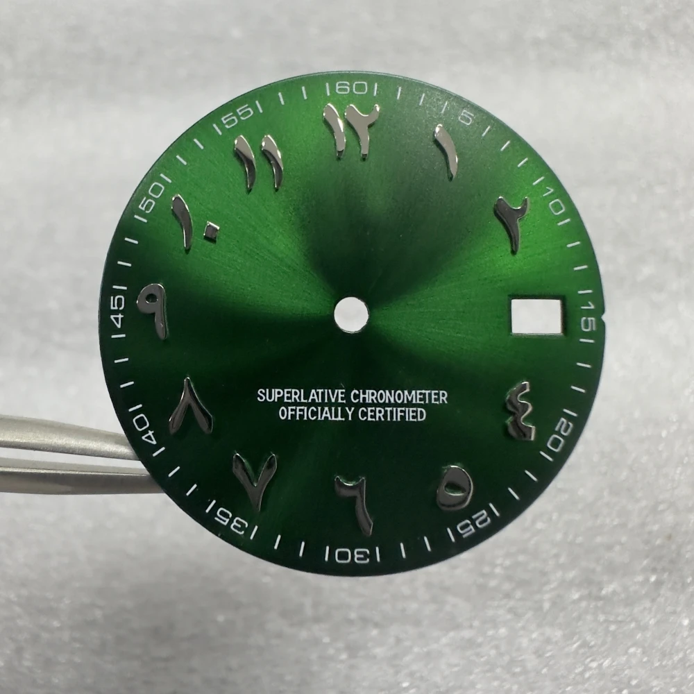 New Product Explosion NH35 Dial 28.5MM No Logo Arabic Numerals Dial For NH36  Movement Watch Accessories Watchmaker Repair Parts