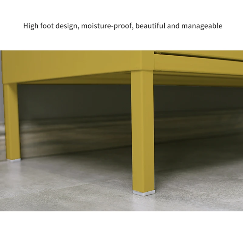 China Manufacturer Metal Living Room Furniture 2 Single Door Mini Locker Thickened New Design 2 Layer Cabinet