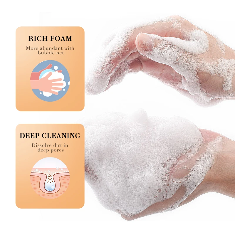 100ML SADOER Turmeric Ginger Soap Skin Brighten Face Cleansing Handmade Essential Oil Soap Body Bath