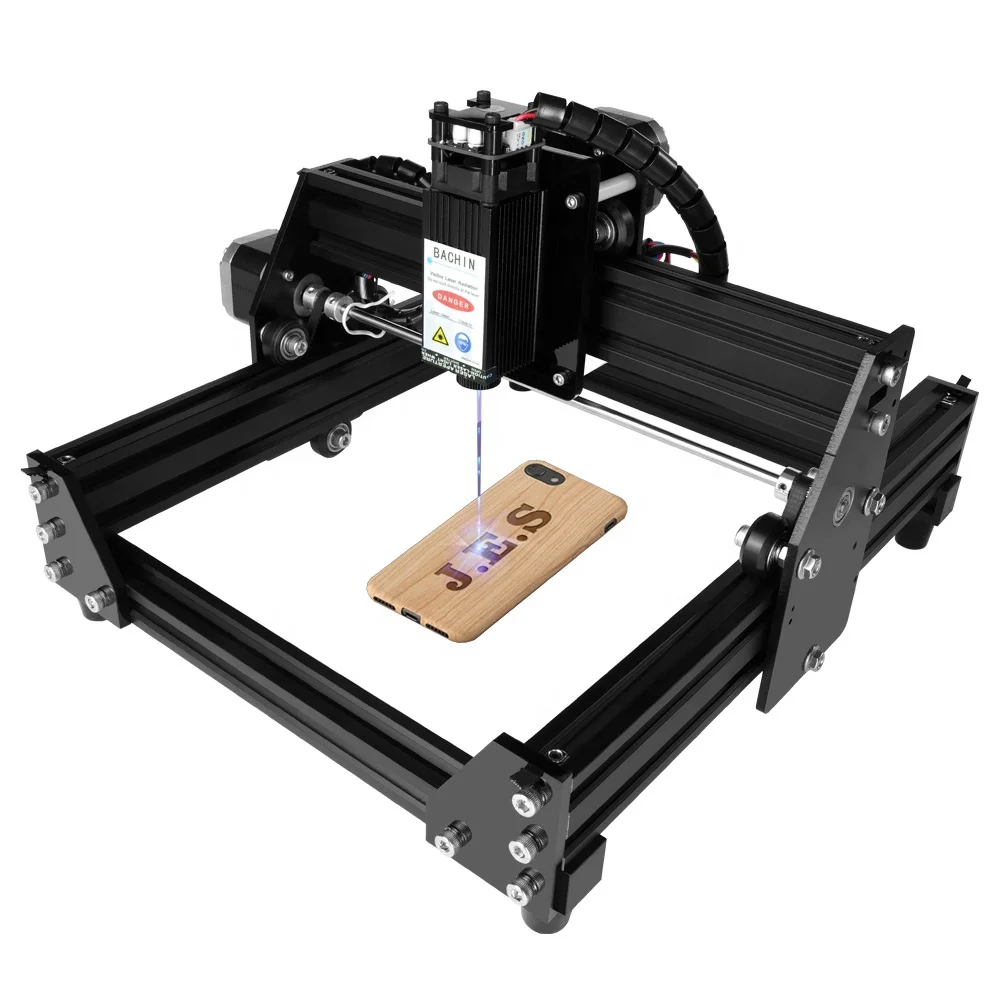 HOT New BACHIN Cnc Router Diy Use Stainless Steel Laser Engraving Wood Cutting Graving Dog Tag Engraver Machine