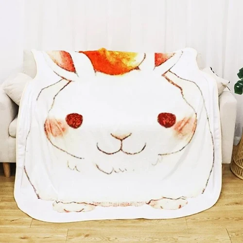 Cheap Fashion Hot Selling Blanket Wholesale Fleece Cartoon Panda Rabbit Design Blanket For  Children And Adults