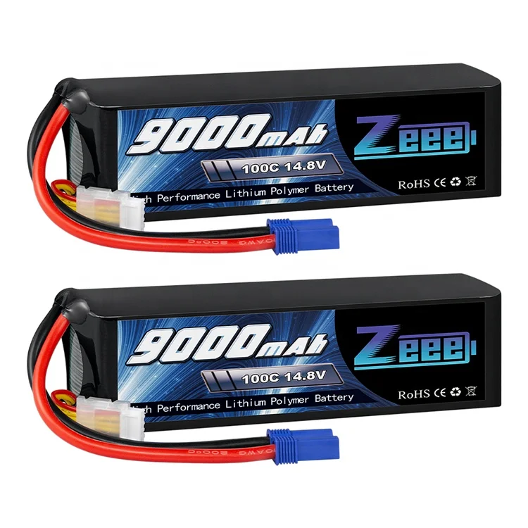 Zeee 4S 14 8 V 100C 9000 мА/ч лучший провод с силикатной гелевой батареи EC5 для Traxxas X-Maxx 8S 4WD RTR RC Monster