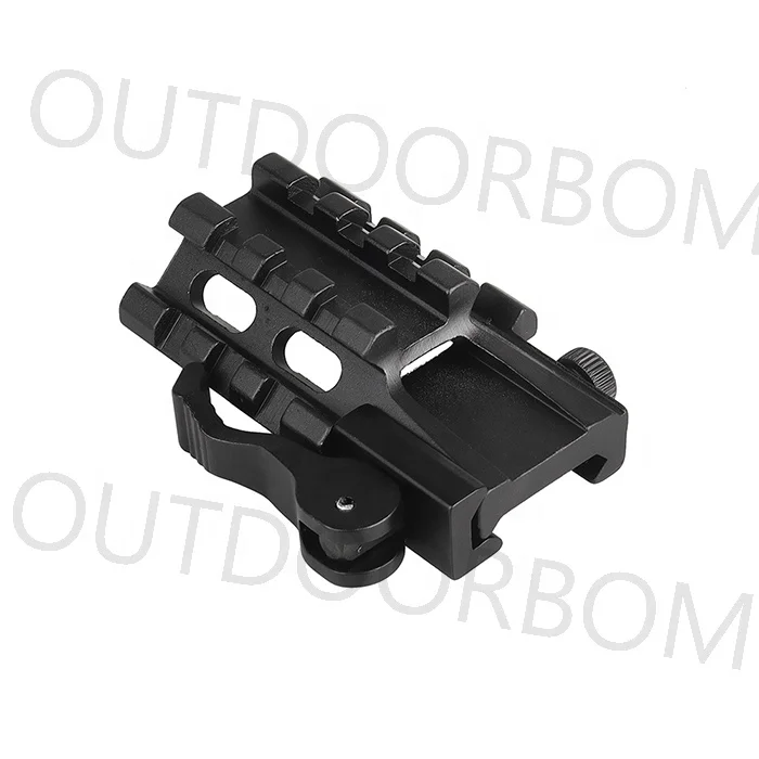 Aluminum Alloy 45 Degrees Offset Quick Disassembly 20mm Flashlight Sight Bracket Base Mount