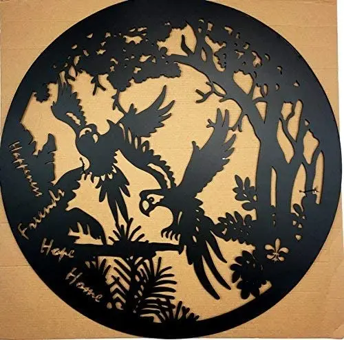 Wholesale Wall Art Eagle Wall Decorations With Round Frame Metal Home Decor Wall