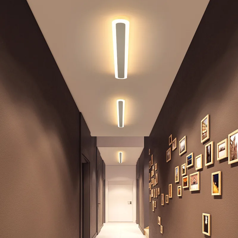 Fancy acrylic lamparas living room lighting indoor aisle ceiling light led thin strip induction modern led ceiling lamp