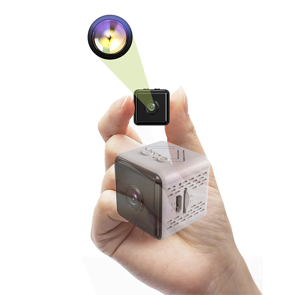 Cube 1080P ночное видение Обнаружение движения Wifi няня камера шпионская камера квадратная Беспроводная мини скрытая камера