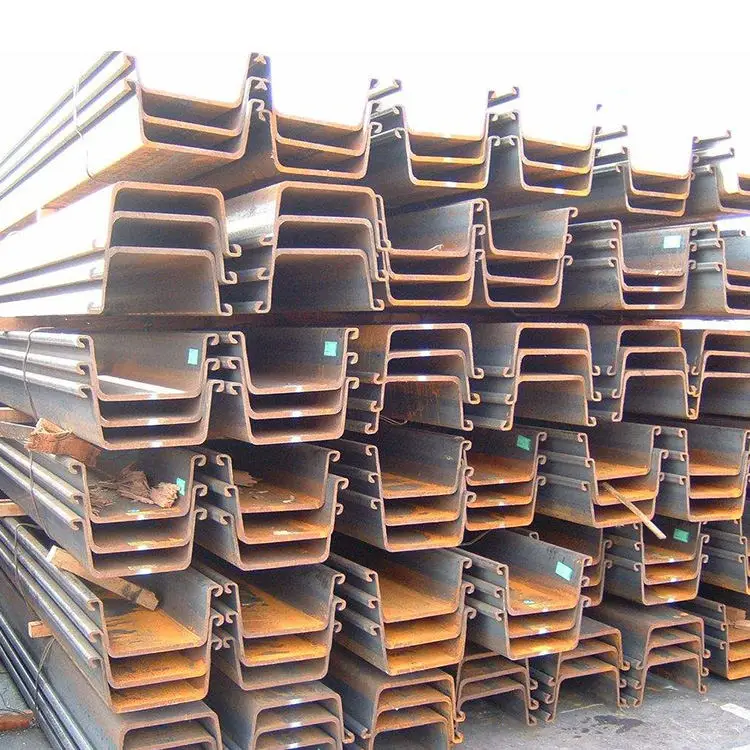 Huaruitai sy295 prime hot rolled high quality larsen U Z type steel sheet piles on sale