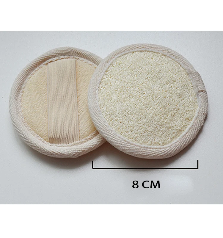  100% Natural Loofah Sponge Manual Facial Cleansing Scrubber Handheld Pad Exfoliating Face Brush