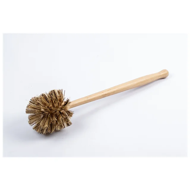 Eco Bamboo Natural Bristle Toilet Brush for Plastic-free and Zero Waste Home.