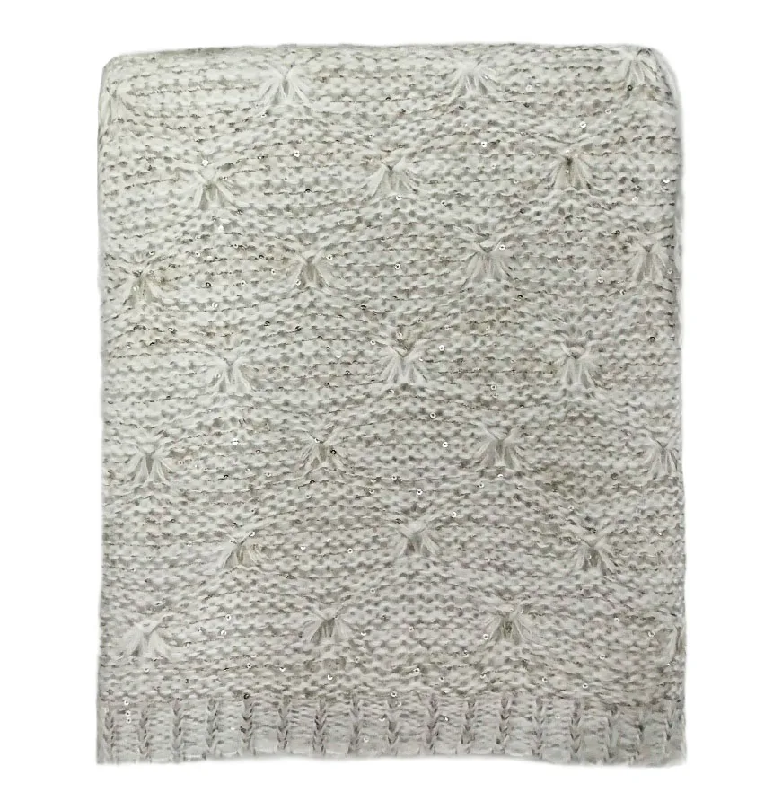 sequin knitted home decor throw sofa