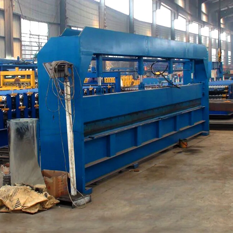 
4 meter 6 meter hydraulic metal iron aluminum color steel tile roof panel sheet profile cold bending machine for sale 