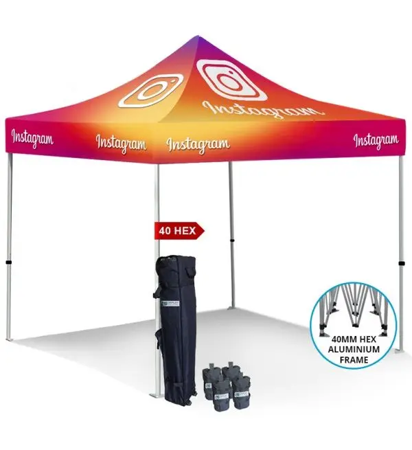 Customized Logo Any Size Quick Shade 10*10 Canopy Tent Printed For Events Outdoor 3x3 Used Aluminum Tent