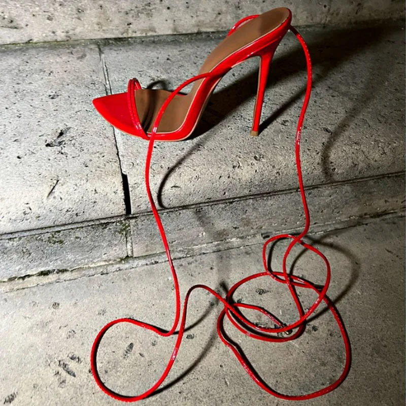 New style pointed toe stiletto combination anklet strap high-heeled Roman sandals Women shoes
