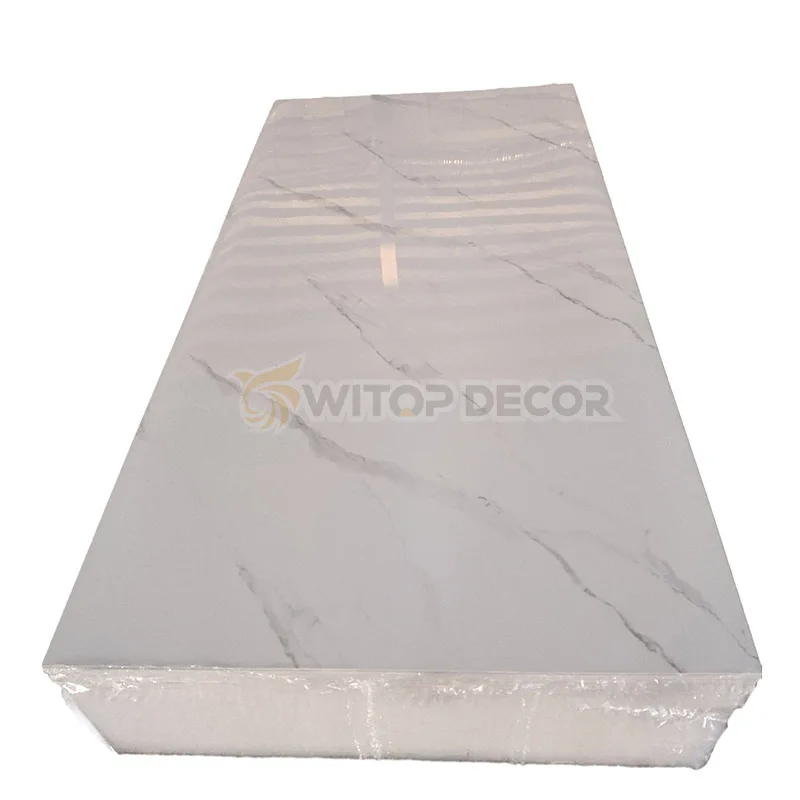 Faux Marble Solid Plastic UV  marble sheet pvc Surface Design