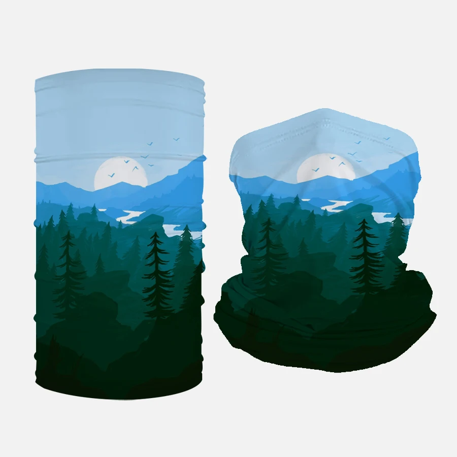 100% polyester sublimation skull multifunctional seamless tubular tube face bandana neck gaiter custom bandana