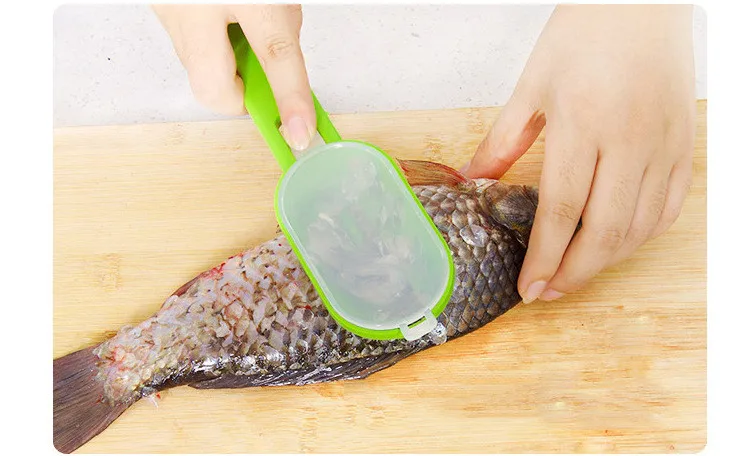 Kitchen Gadgets 2020 New Designs Cleaning Fish Skin Scraping Scales Planing Fish Scale Remover
