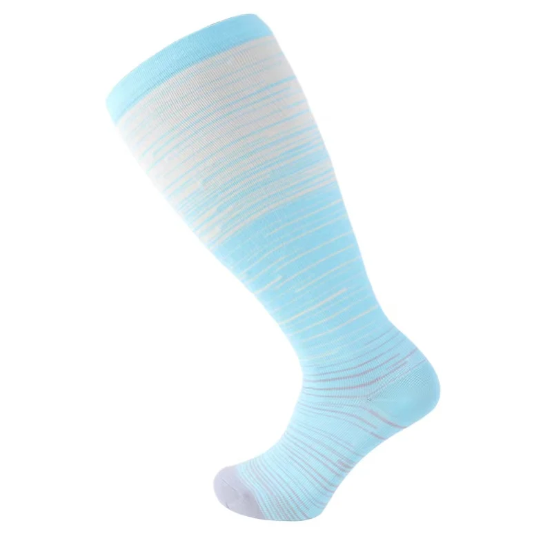 5-20 Mmhg High Quality Wholesale Unisex Breathable Cycling Novelty  Knee High Nursing Sport Running Compression  fat Socks