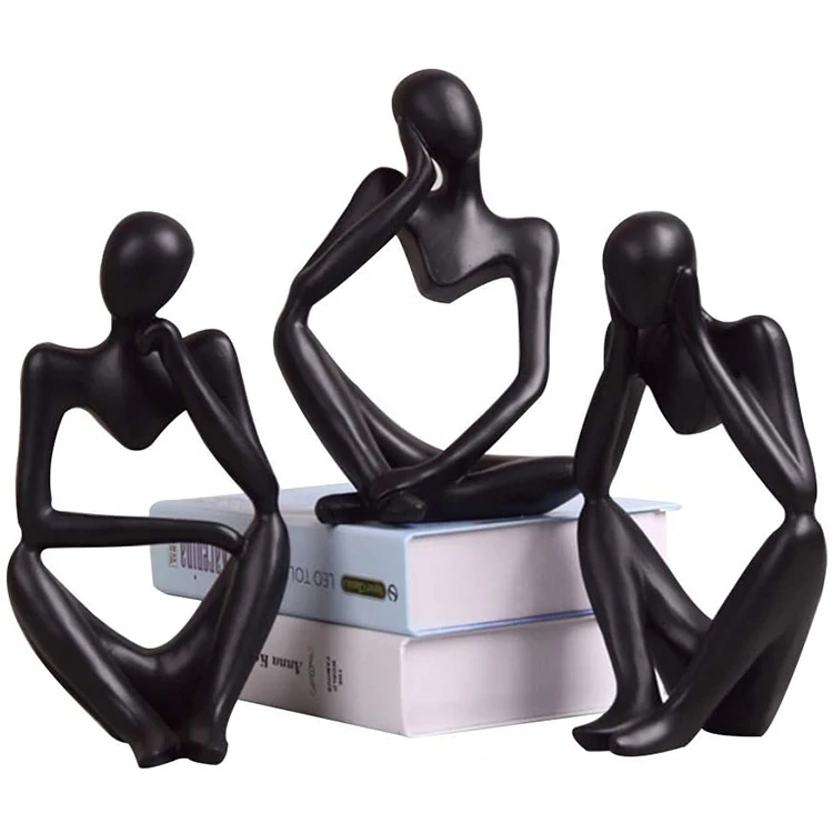 Оптовая продажа, индивидуальная настольная смола, фигурка, абстрактная скульптура для домашнего декора