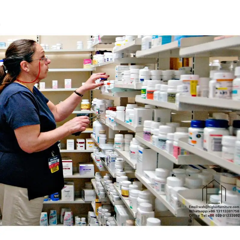 Pharmacy Shelves display Shop Interior medical Display Racks Furniture Counter Design for Pharmacy Shop
