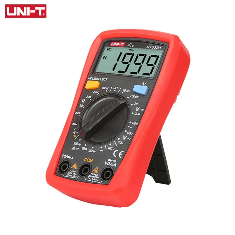UNI-T UT33A+ UT33B+ UT33C+ UT33D+ Digital Multimeter Auto Range Palm Size AC DC Voltmeter Ammeter Resistance Capatitance Tester