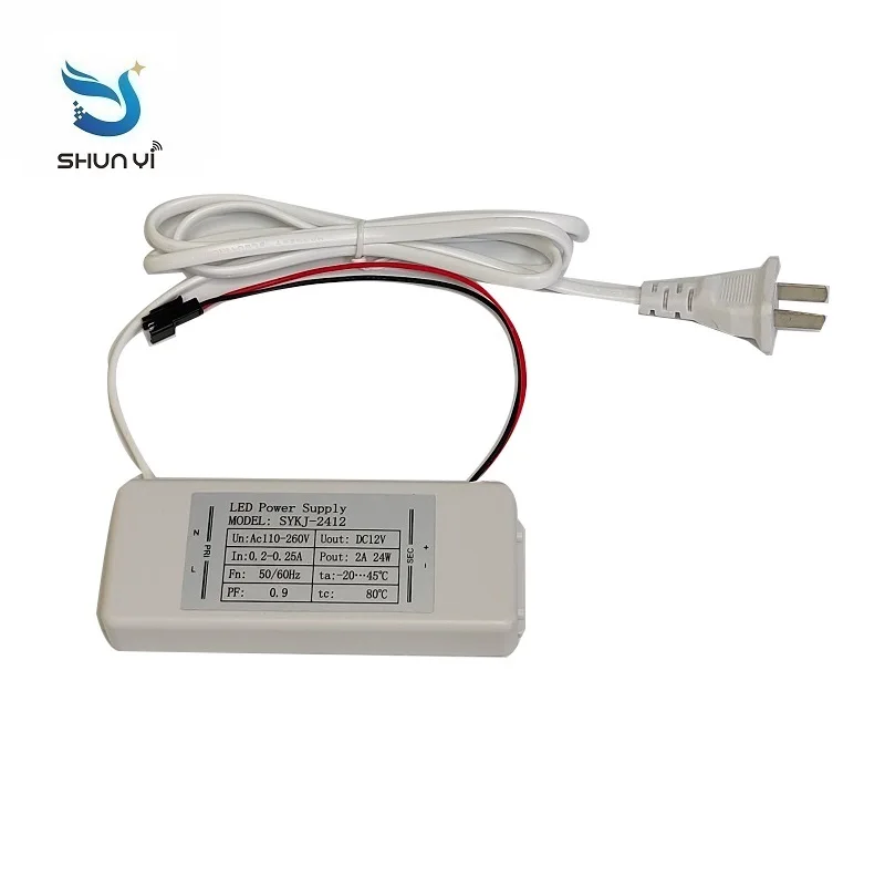 Factory Hot Sale Wholesale  Dimming Lde Monochrome Tricolor 24W Capacitive Touch Sensor Switch For Smart Mirror Anti Fog