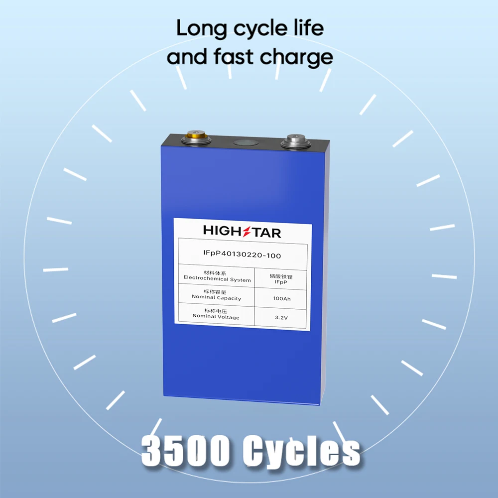 HIGHSTAR  Lithium Ion Battery 100ah  rechargeable LiFePo4 battery 3.2v Cell battery for solar energy storage pack