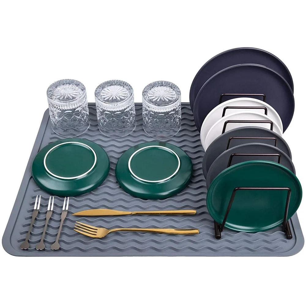 Kitchen Dish Silicone Drying Mat 15.8