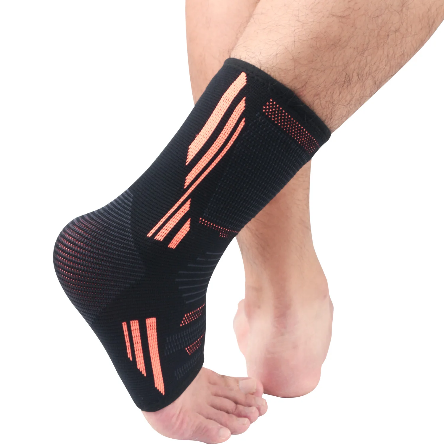 Hot Elastic Nylon Ankle Sleeve Customized Logo Compression Support Ankle Brace for Fitness Injury Recovery Joint Pain Relieve