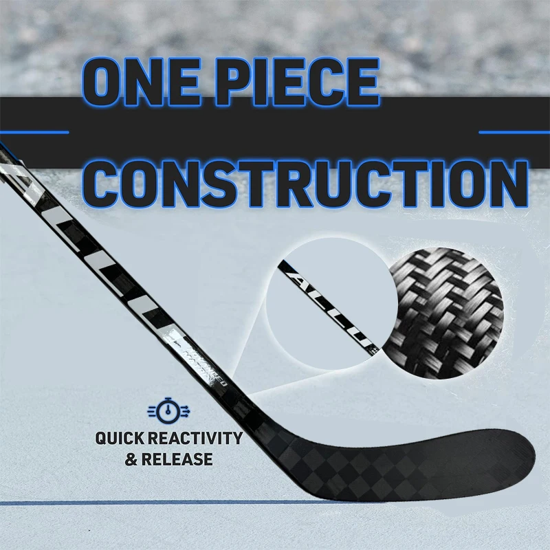Ultra Light Professional Player 335g 25 Flex Oem Customised China Pro Intermediate Ice Hockey Stick Carbon Fiber Manufacturer