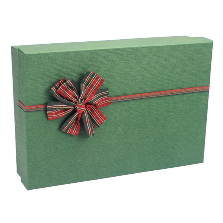 Custom digital Printing bow gift box high-grade pack clothing baklava pendant luxury anniversary package box