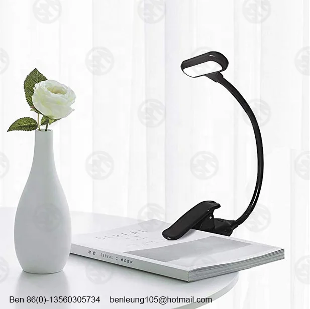 Заводская распродажа Пластиковая регулируемая яркость для ухода за глазами гибкая с регулируемой яркостью перезаряжаемая мини-USB лампа чтения в постели