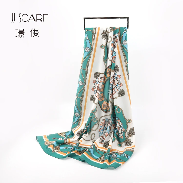 Оптовая продажа, Фабричный шифоновый женский большой квадратный мусульманский шарф