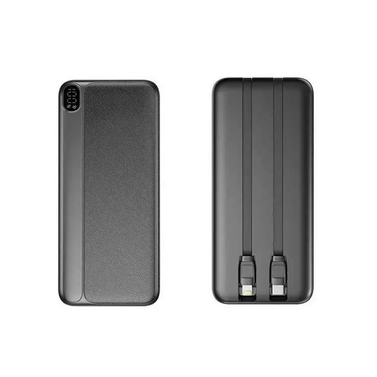 Diy mobile power bank 10000mah,20000mah,30000mah,50000mah fast charging power banks with led display and cable