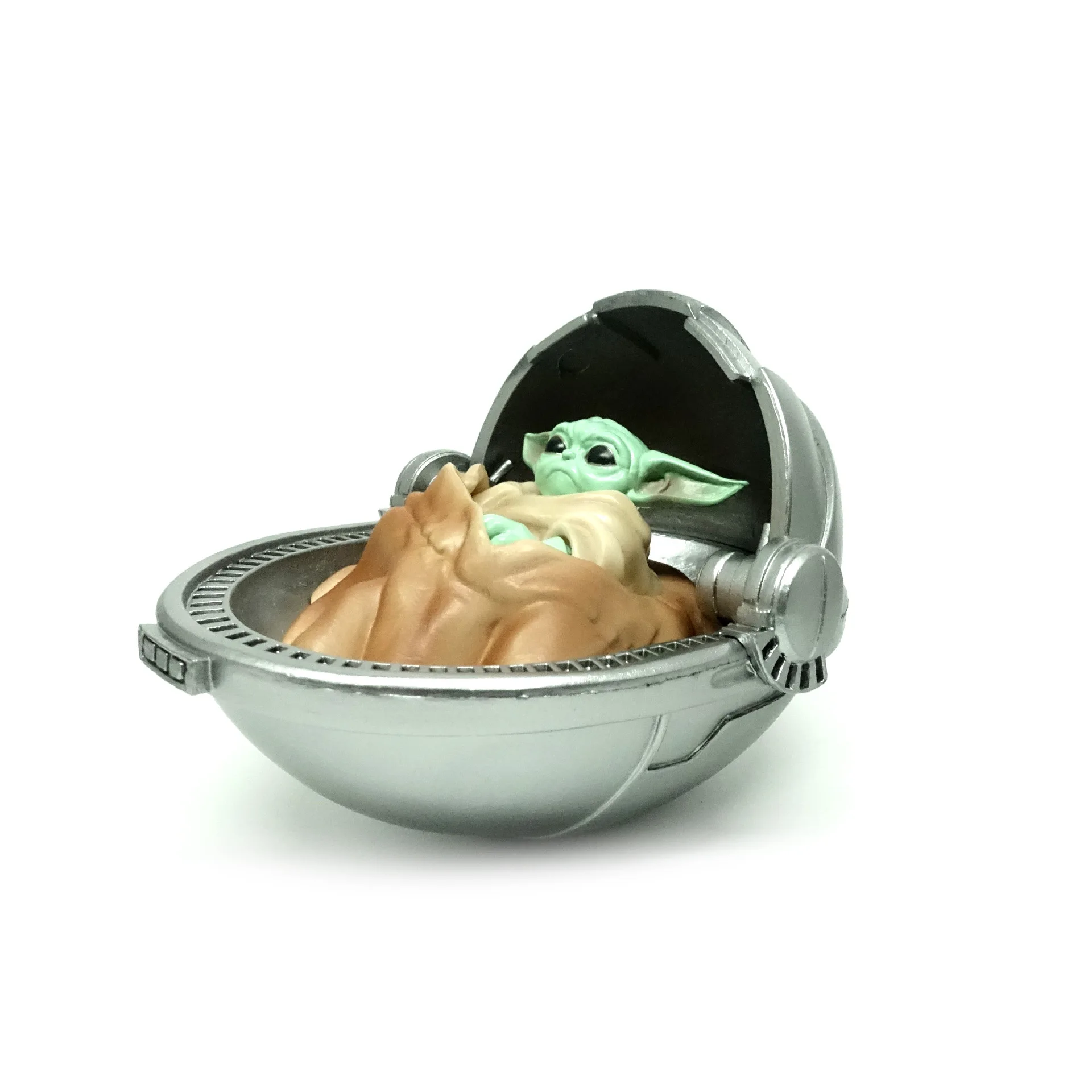Dropshipping Baby Yoda Sleeping Egg Gift Plastic Model Toy Anime PVC Figure