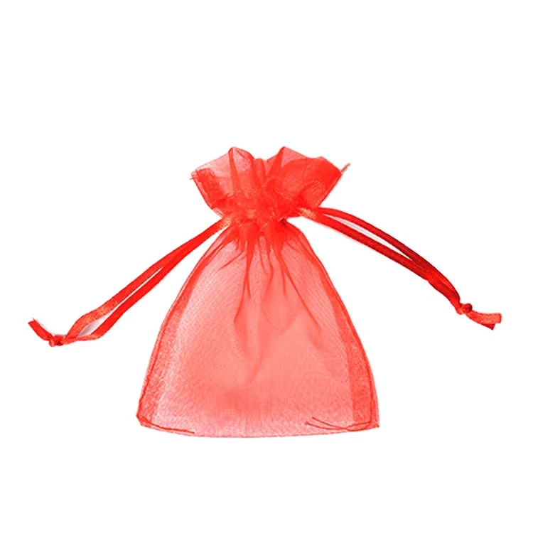 Factory direct sales organza bag jewelry storage holiday gift packaging bag transparent pearl yarn bag